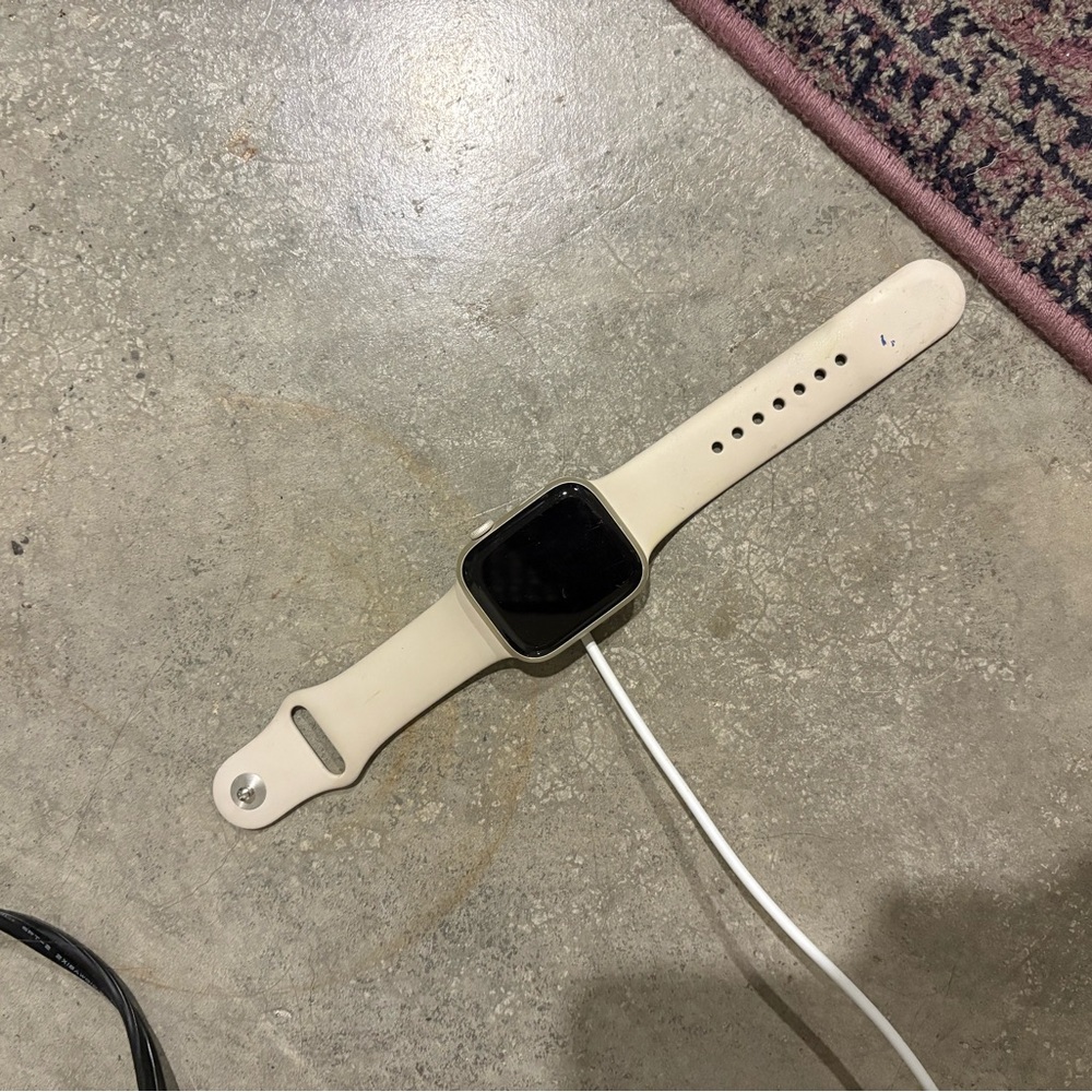 Smartwatch with Cream Band